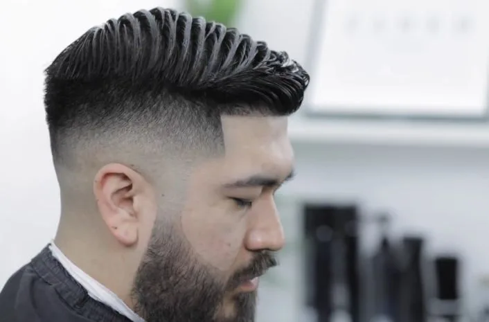 Comb Over Fade haircut