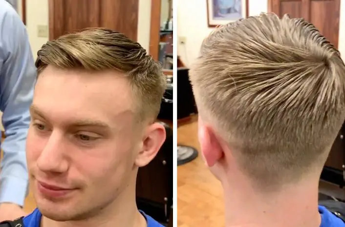 A man just got an Ivy League haircut