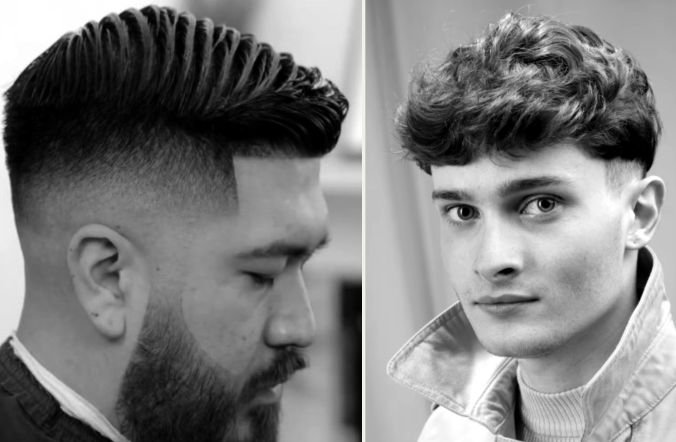 Men's hairstyles for black and white men