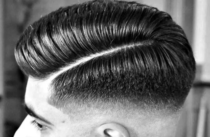 Side Part with Hard Part Line