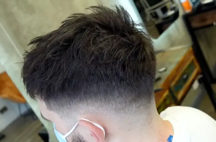 A textured crop haircut