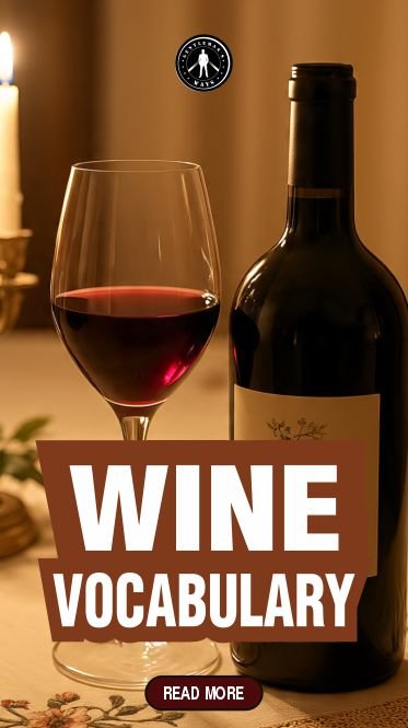 A bottle of wine and with a half-filled glass demonstrating Wine terms glossary for gentlemen