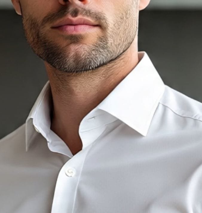 Men's dress shirt collar