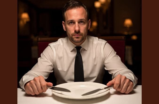 A man fasting to improve testosterone level