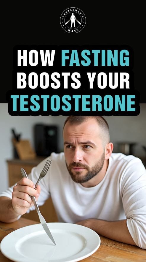 A man fasting to improve his testosterone levels