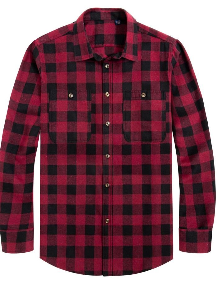 A men's flannel shirt