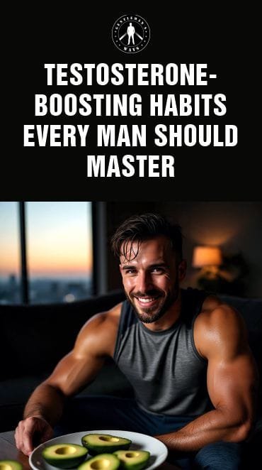 A man who has formed testosterone-boosting habits every morning