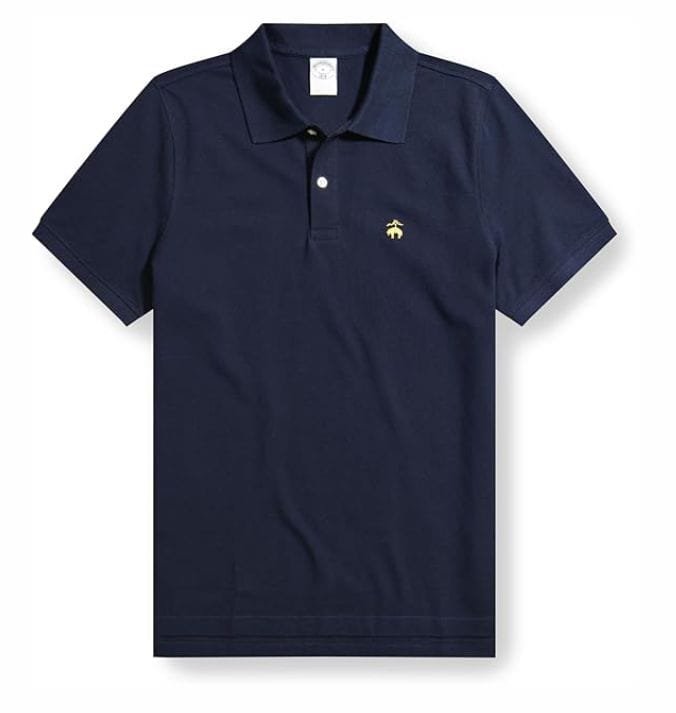 A black luxury men's polo shirt