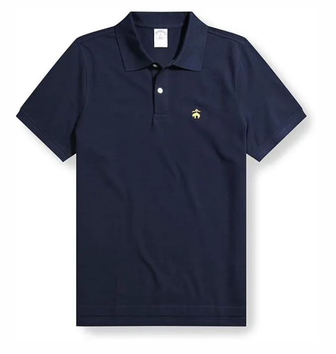 A black luxury men's polo shirt