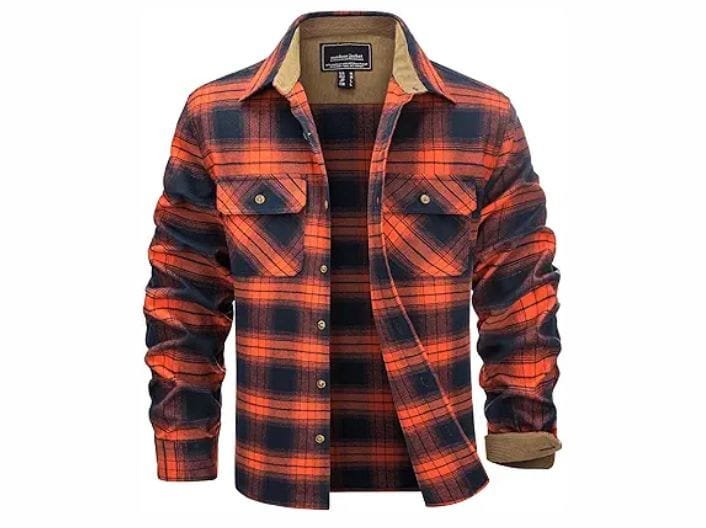Red Men's Flannel Shirt