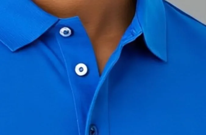 Polo shirt button placket