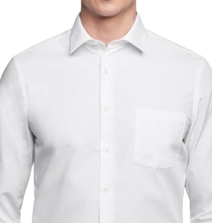 Men's spread collar dress shirt