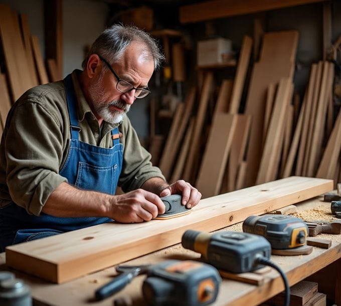 A man in his workshop 