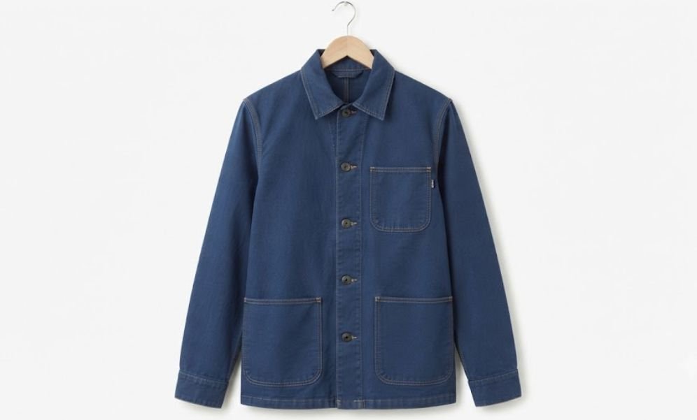 A men's chore coat - a type of men's casual jacket