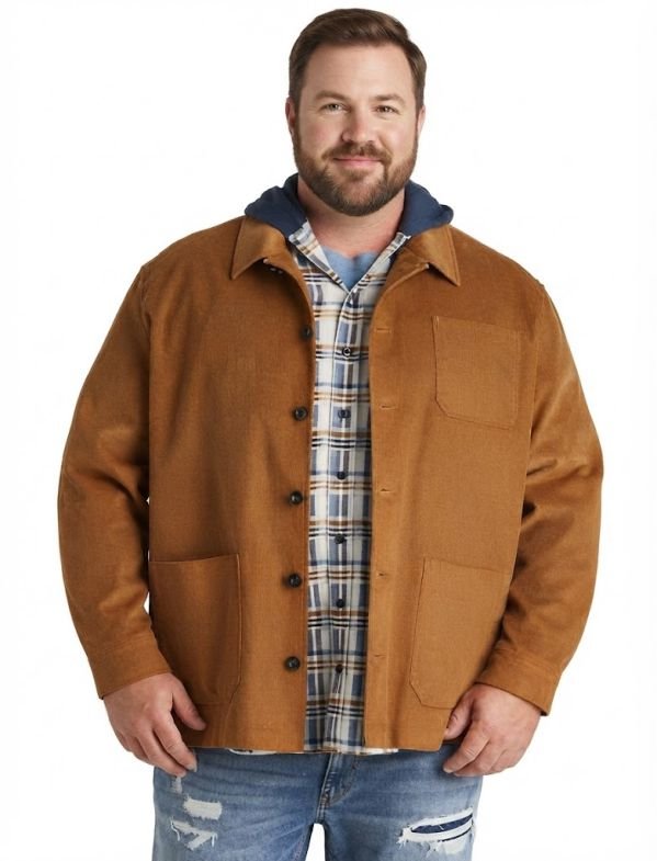 A men's chore coat - a type of men's casual jacket
