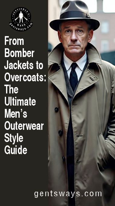 A man in trenchcoat outerwear
