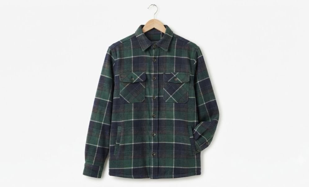 A men's overshirt - also called shacket - a type of men's casual jacket