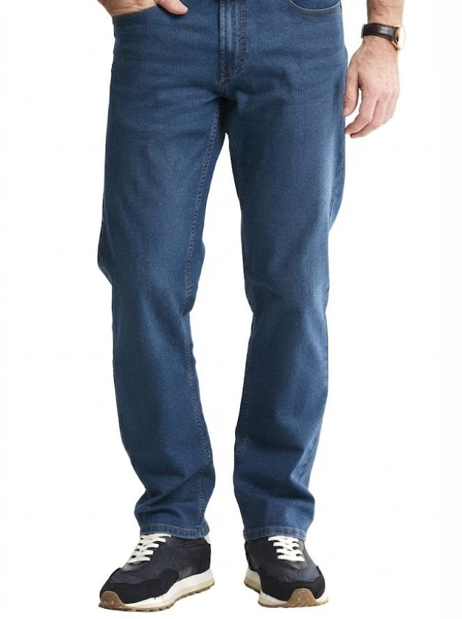 A man in a Relaxed Fit jeans