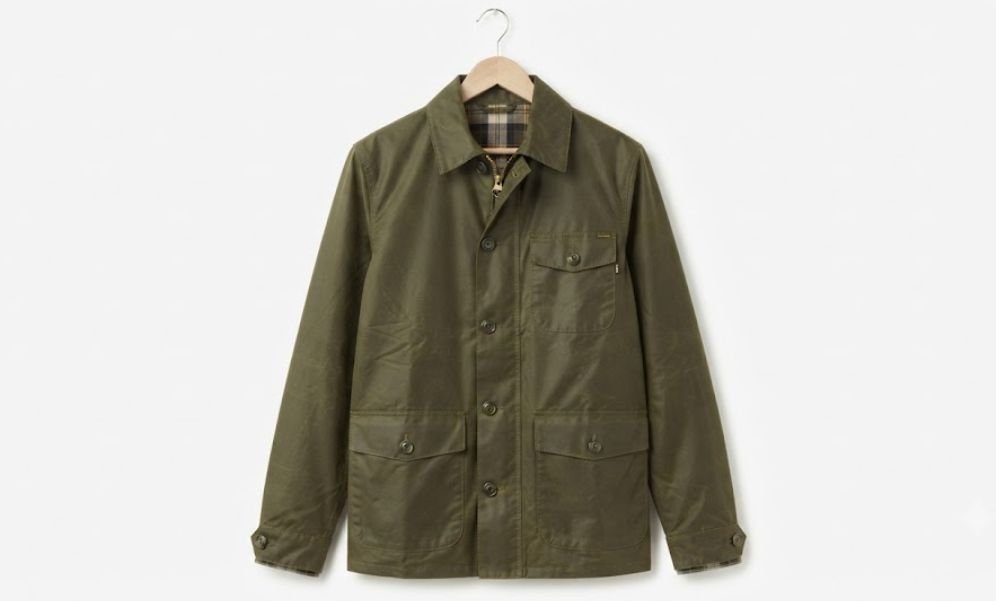 A Waxed Cotton Jacket - a type of casual jacket