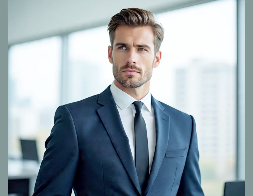 A man wearing a well-titted suit