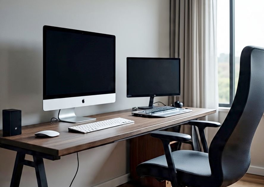 Tech essentials for men's home office setup