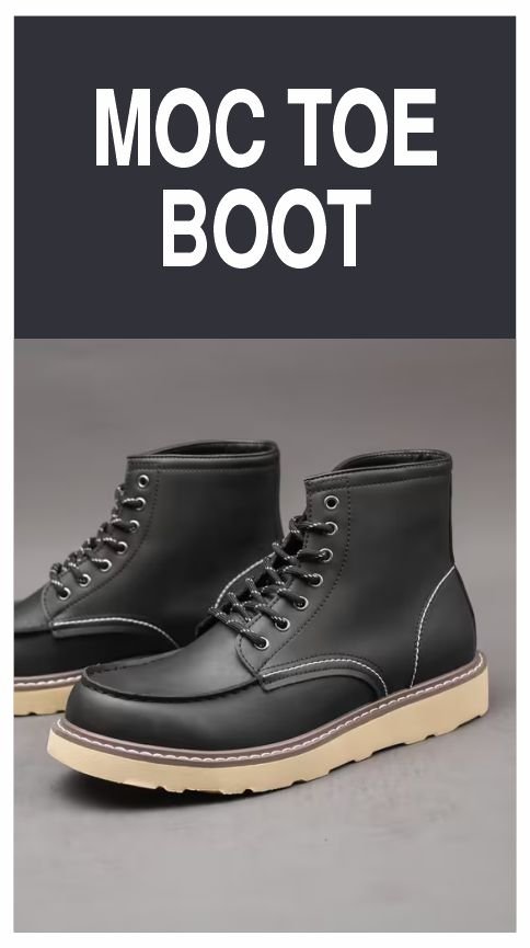 Men's Moc Toe Boots