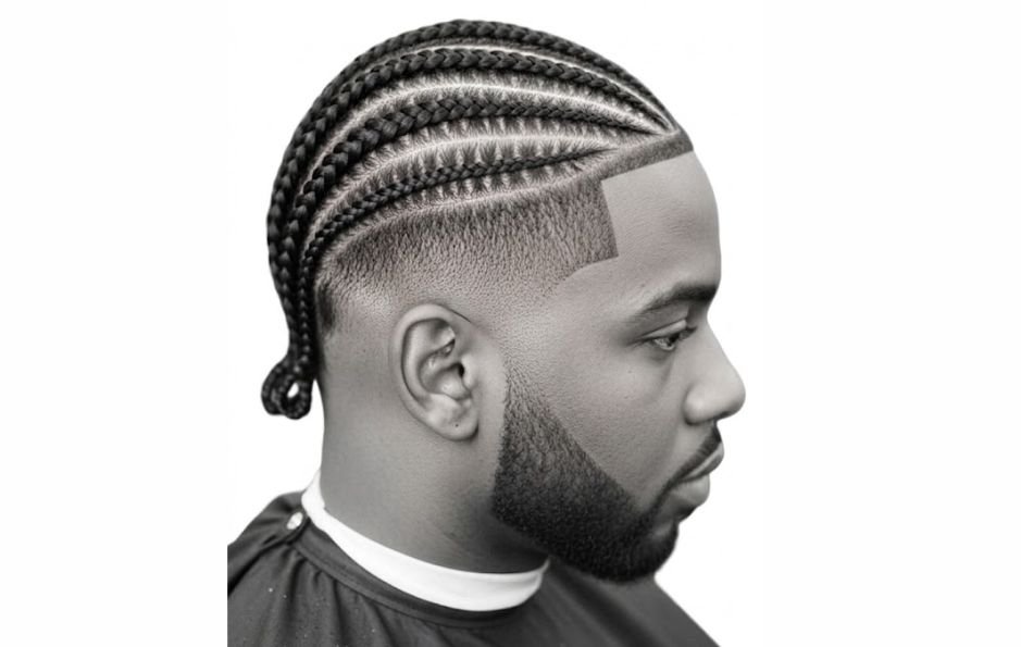 Cornrows or Braids with Fade