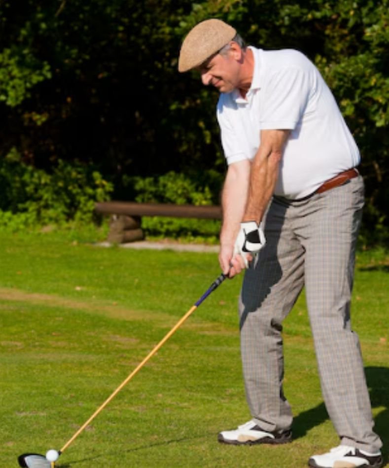 A man in golf outfit ideas for older men