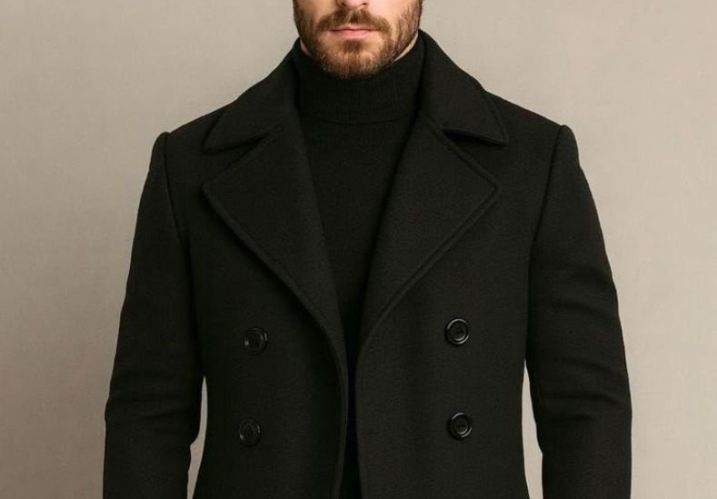 Men's black coat