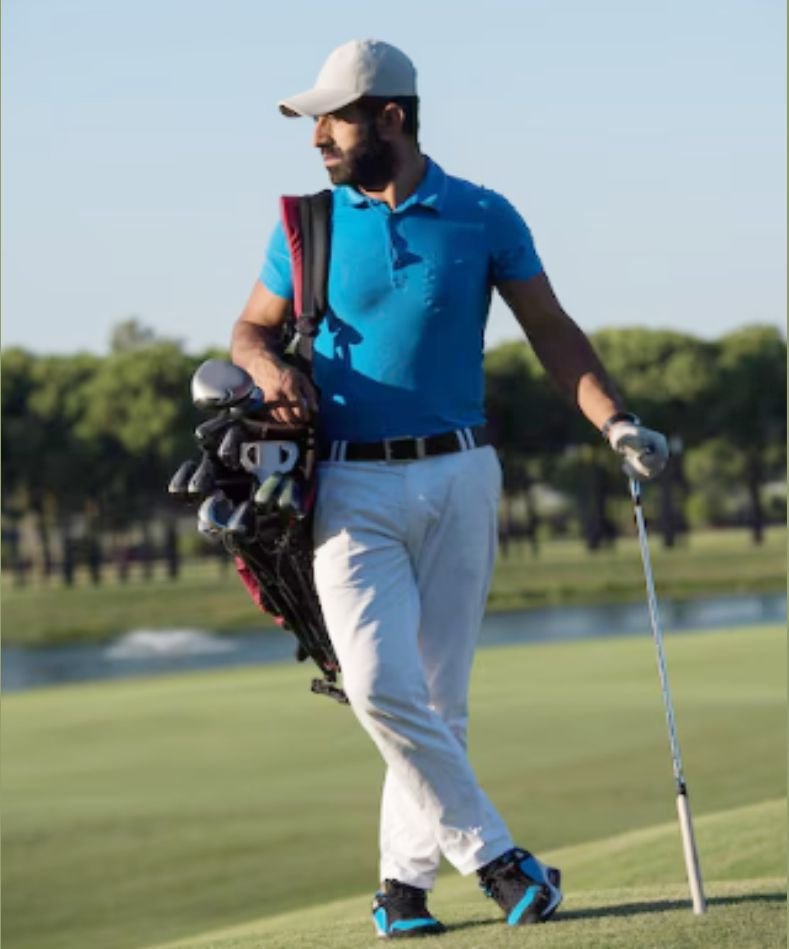 Solid colour golf polo