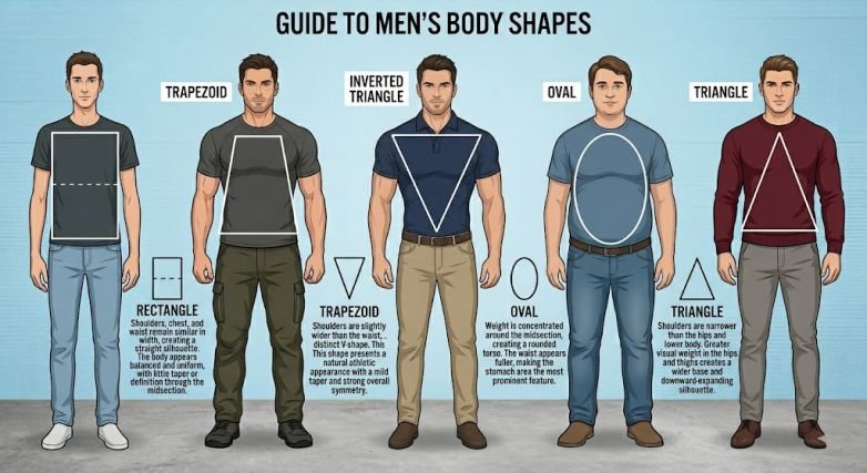Men's body shapes