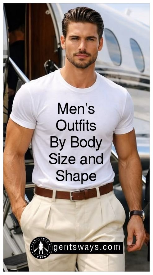 Men's outfits by body size and shape