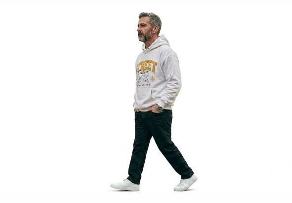 A man in sweatshirt