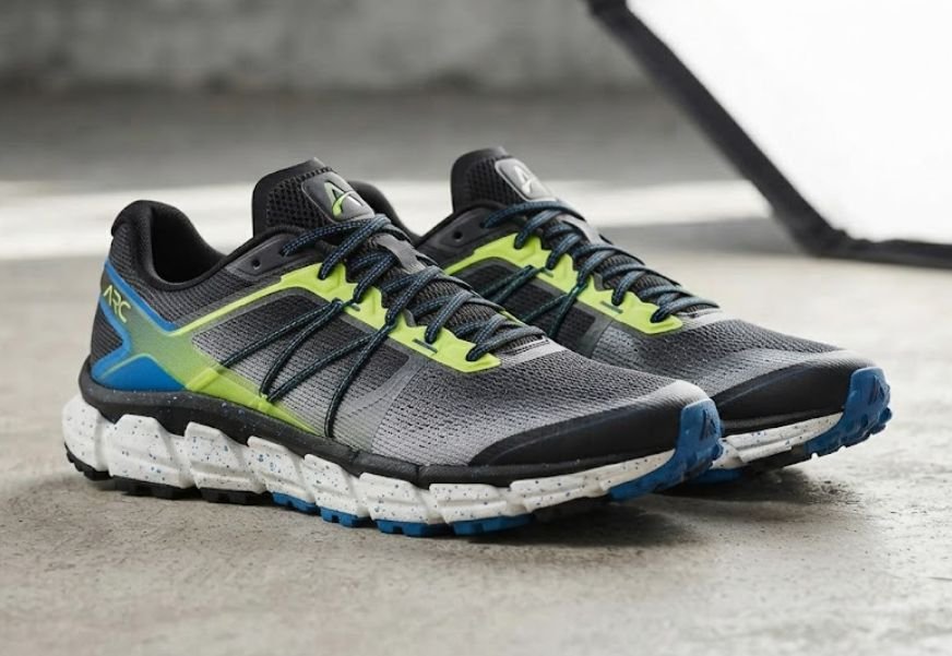 A pair of athletic or running sneakers for men