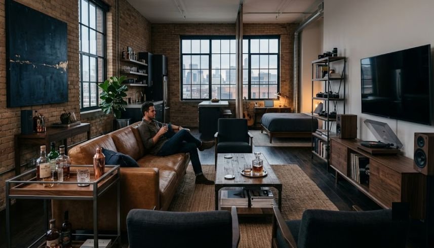 Men's bachelor pad