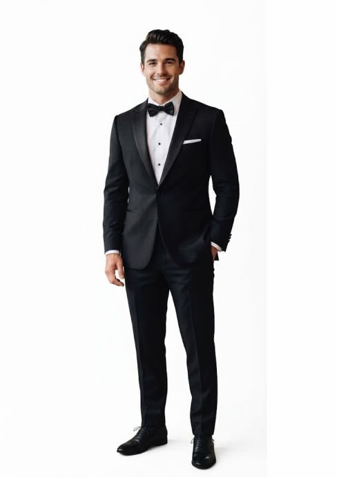 Classic Black Tuxedo for wedding guest