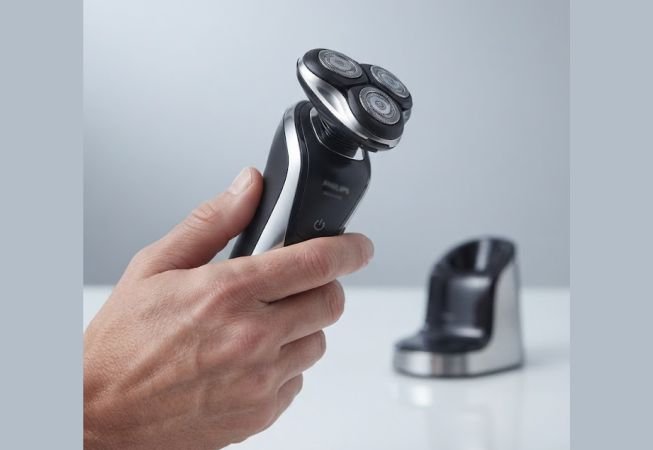 Men's electric razor for shaving