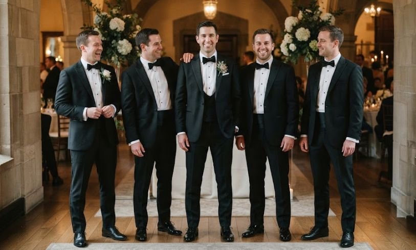 Groomsmen Classic Black Tuxedo