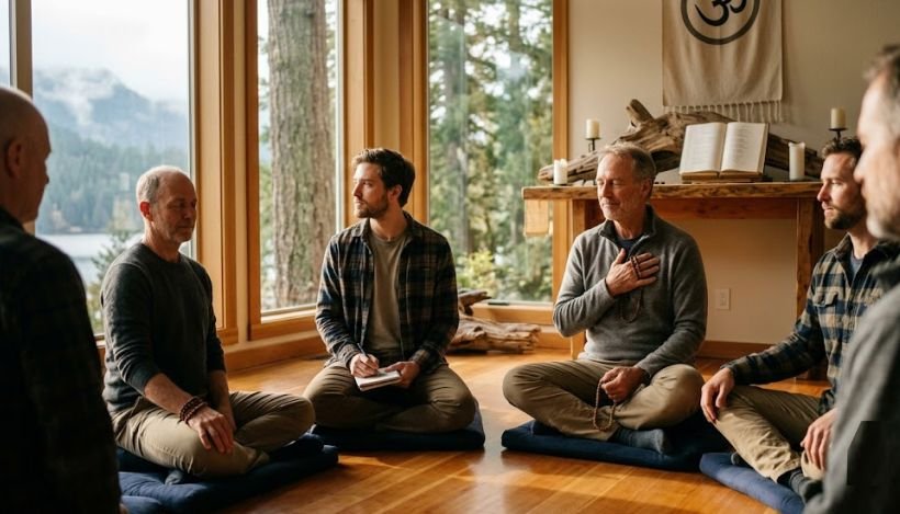 Men seeking spirituality and meaning