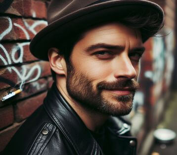 A man wearing the 5 o'Clock Shadow beards