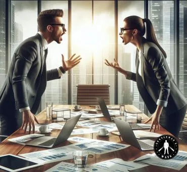 A woman arguing with husband, causing emasculation