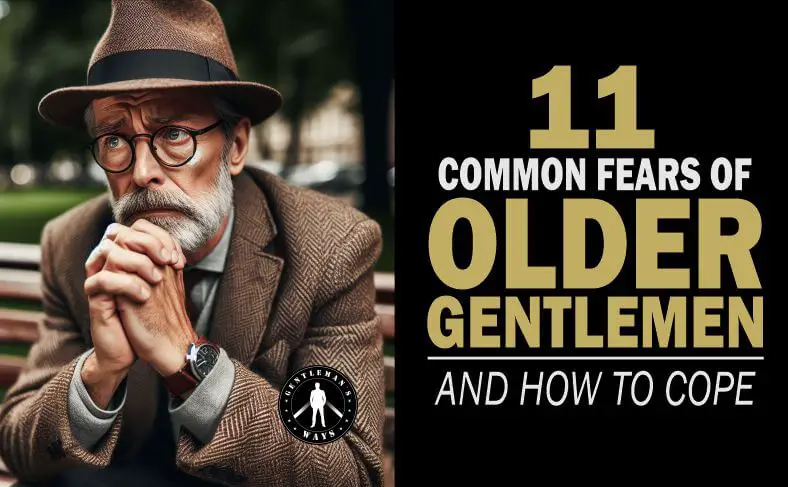 Common fears of older gentlemen - A man who looks fearful