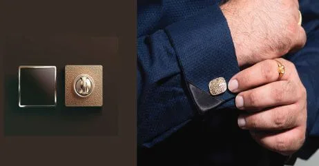 Cufflinks to complete the gentleman's fashion etiquette