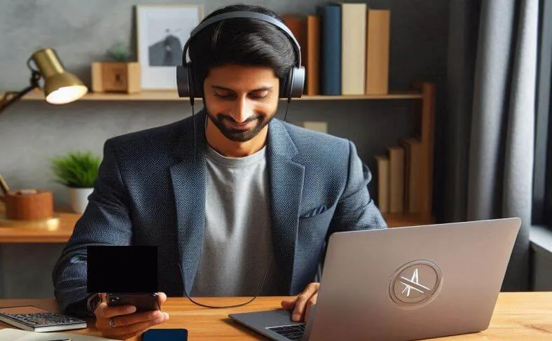 A young man who has mastered netiquette