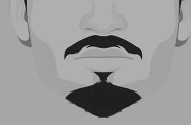 A good demonstration of disconnected goatee