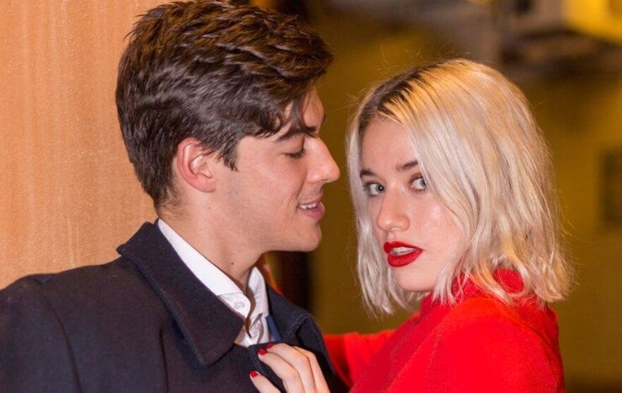 A man and a blond lady in relationship