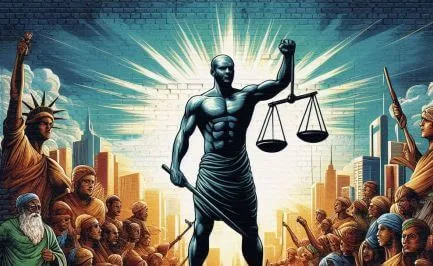 Justice, one of the principles of modern chivalry