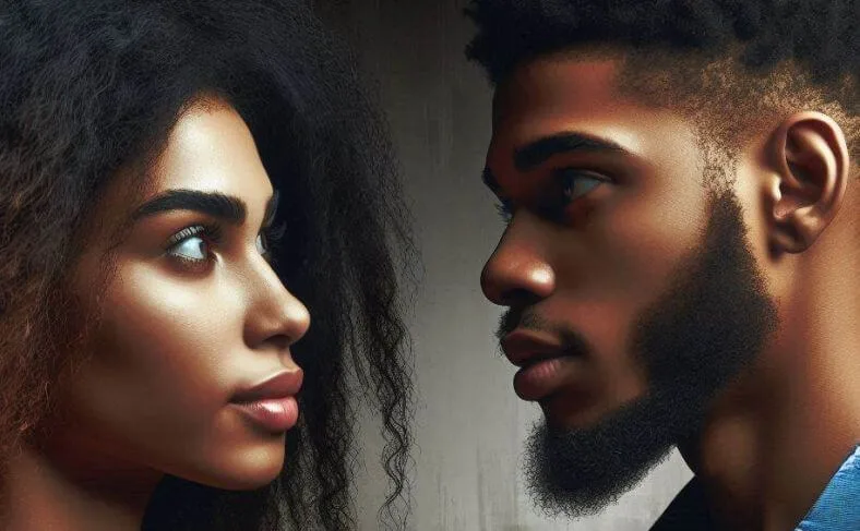Two people who have mastered eye contact etiquette