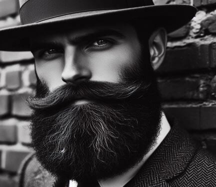 A gentleman with the full beard type