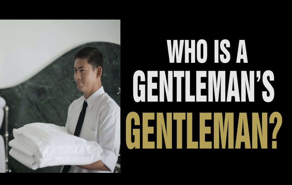 A gentleman's gentleman packing his master's clothes